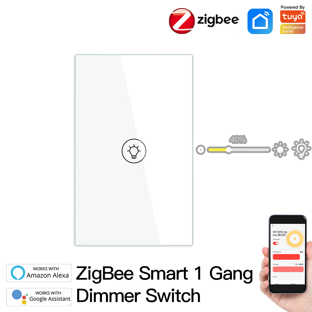 Smart ZigBee Multigang Light Dimmer Switch Independent Control Smart