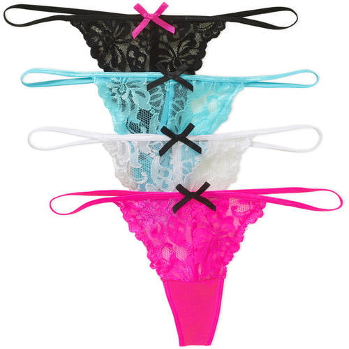 Smart and Sexy Ladies' G-string Thong Panty, 4 pack - Walmart.com