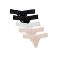 thumbnail image 1 of Smart and Sexy Women's Favorite Lace Thong Panty, 5-Pack, 1 of 4