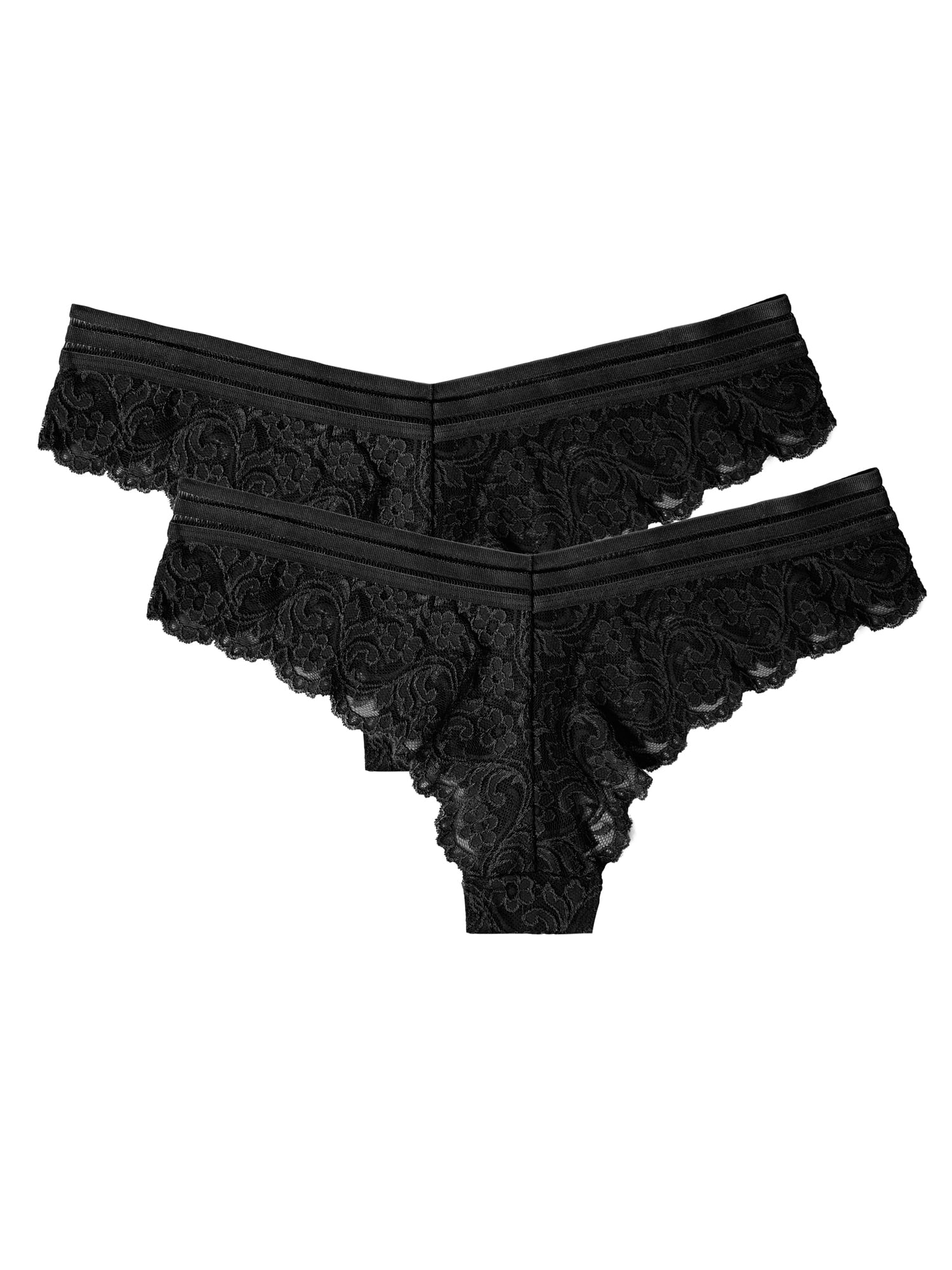  Smart & Sexy Women's Signature Lace Thong Panty 2 Pack