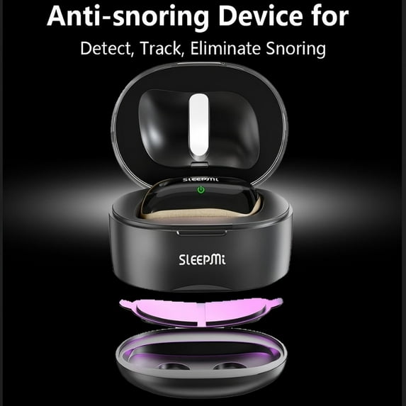 Smart anti-snoring device, snoring solution, comfortable and adjustable anti-snoring device, suitable for men and women