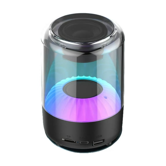 Smart colorful lights Bluetooth speaker home card subwoofer high volume and high quality wireless music entertainment device