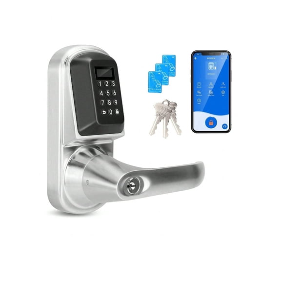 WELOCK Smart Wi-Fi Lock: Auto-locking, waterproof, and burglar-proof, with easy installation. Ideal for entry doors, offices, and bedrooms.