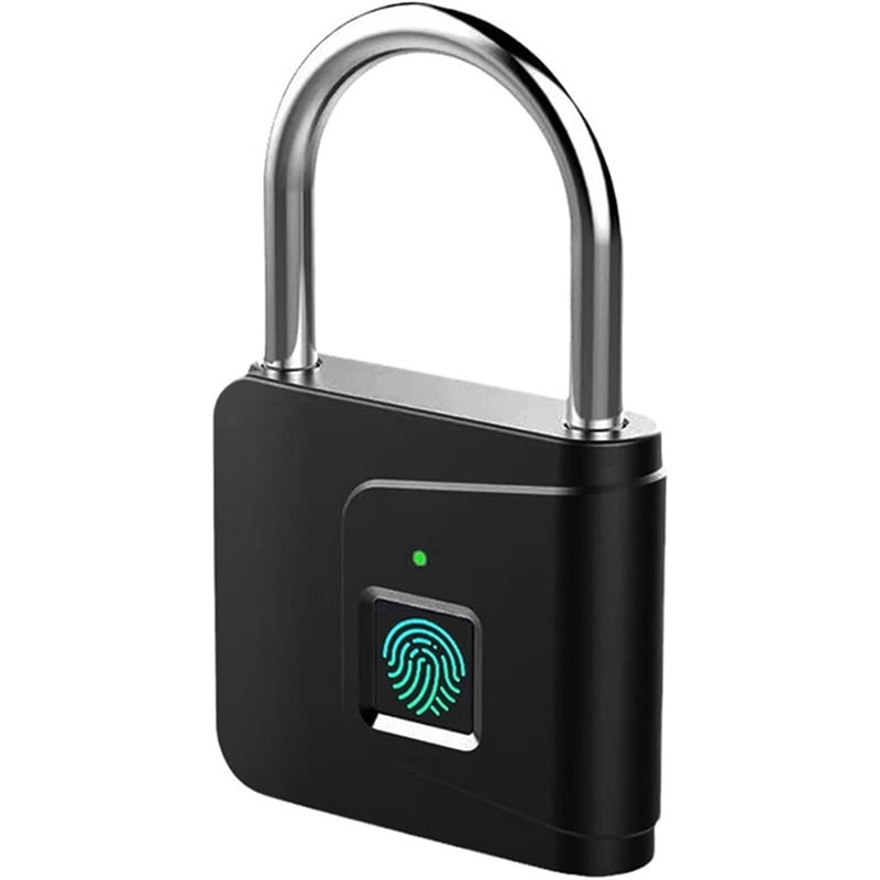 Smart fingerprint padlock, home student dormitory cabinet anti-theft ...
