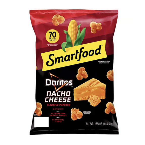 Smart-food Doritos Nacho Cheese Flavored Popcorn (15.75 oz)