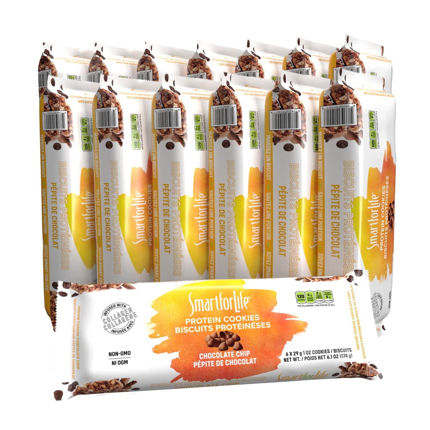 Smart for Life High Protein Cookie Diet - Chocolate Chip - 2 Week Supply