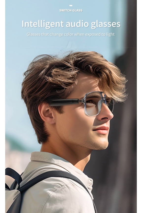 Smart glasses GS10 Bluetooth glasses, dual beam color changing lenses, can listen to music and make calls, UV resistant glasses