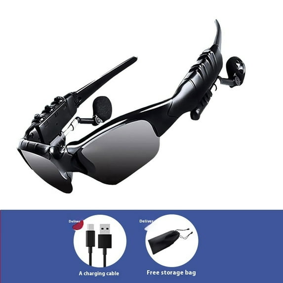 Smart glasses waterproof male and female earphones, multifunctional wireless listening, calling, navigation, driving, sunglasses