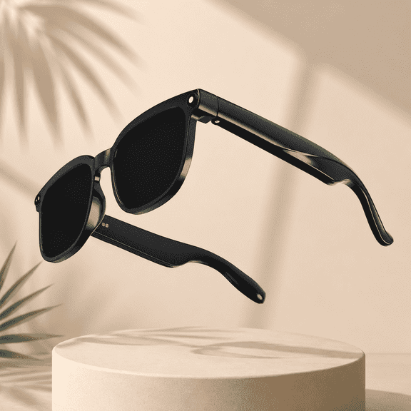 AI Smart Glasses with HD Camera, Real-Time Voice Translation, Open-Ear Audio, Wireless Calling and Photo Video Recording for Travel and Daily Wear