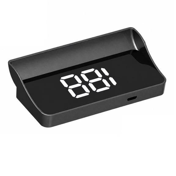 Smart in-Car HUD Co-Pilot Navigation – Windshield Display GPS Speedometer, GPS+BDS Dual-Mode, Auto Brightness, USB Plug & Play, Large MPH