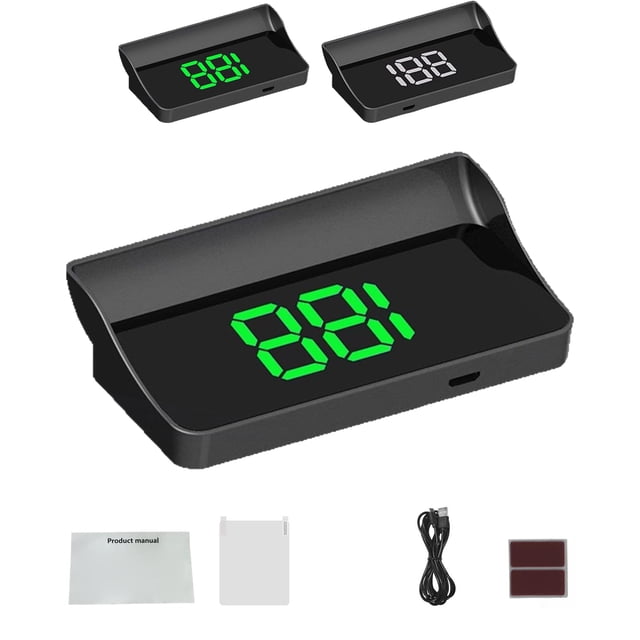 Smart in-Car Hud Co-Pilot Navigation Windshield Display GPS Speedometer ...