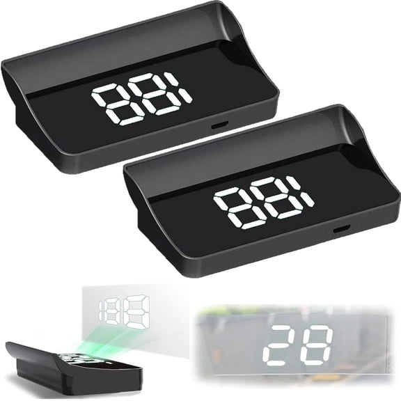 Smart in Car Hud Co Pilot, USB Car HUD Speedometer with GPS+BDS Navigation, 10Hz Refresh, MPH Display, Plug & Play Speed Display for Cars