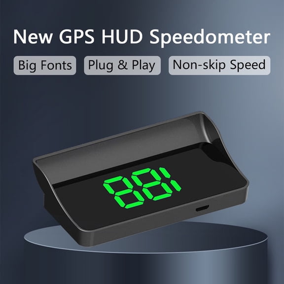 Smart in Car Hud Co Pilot, USB Car HUD Speedometer with GPS+BDS Navigation, 10Hz Refresh, MPH Display, Plug and Play Speed Display for Cars