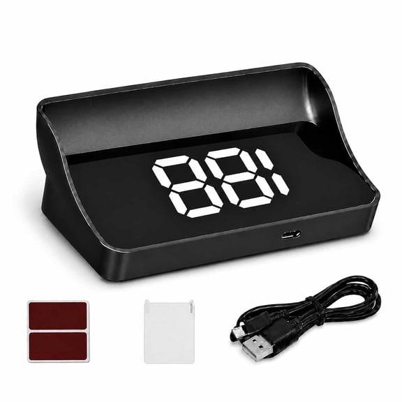 Smart in Car Hud Co Pilot Windshield Display, KMH/MPH Display,1pc White | Hud Display Car Navigation with USB Works On Sedans, Suvs, Pickups, Rvs