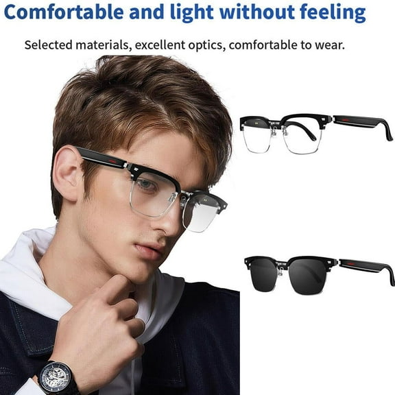 Smart music glasses,Bluetooth Music Glasses with Translation,Audio Eyewear with Music play & Calling,Multifunctional Headphones glasses