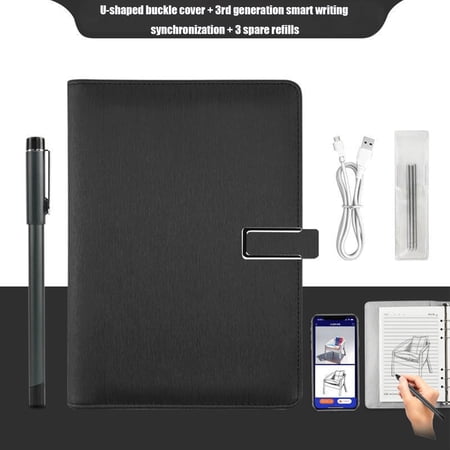 Smart pen Writing Set-Smart pens for Note Taking, Real-time Digital Synchronization Compatible for iOS and Android Smartphone, Smart Pen and Notebook and Writing pad
