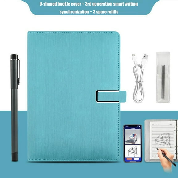 Smart pen Writing Set-Smart pens for Note Taking, Real-time Digital Synchronization Compatible for iOS and Android Smartphone, Smart Pen and Notebook and Writing pad