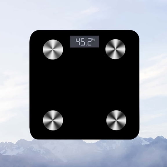 Smart scale, smart body composition analyzer, Bluetooth body fat scale, with application software, LCD display, capable of tracking up to 12 indicators, suitable for gyms and home use.