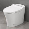 thumbnail image 1 of Smart toilet w/Built-in Heated Seat,One Piece Elongated Modern Toilet w/Adjustable Temp Heated Seat,Auto Flush, Dual Flush Toilet 1/1.28 GPF,Foot sensor Flush,White Night Light,Knob Control, 1 of 17