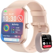 Blackview Smart watch for Women,(Answer/Make Calls/Push Message),with 100+ Sports Modes,350mAh Battery,fits for Android iOS Apple Samsung,Pink