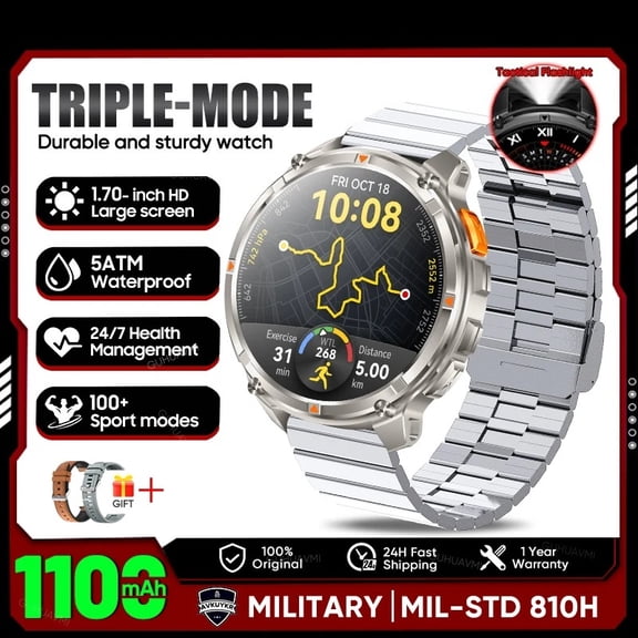 Smart watch, wireless calling /dial, multi -Sport mode,Suitable for men and women, sports watches, for iPhone/Android