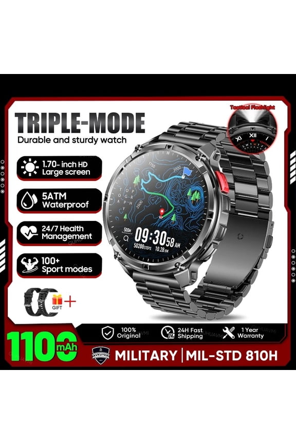 Smart watch, wireless calling /dial, multi -Sport mode,Suitable for men and women, sports watches, for iPhone/Android
