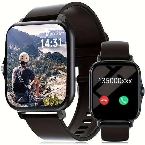 Smart watch, wireless calling/ dial, multi -Sport mode, calling reminder and rejection, information reminder, SMS reminder, for iPhone/ Andriod