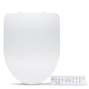 SmartBidet SB-1200 Round Bidet Toilet Seats White with Remote Control, Unlimited Hot Water