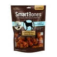 SmartBones Mini Chews With Real Peanut Butter 32 Count, RawhideFree Chews For Dogs