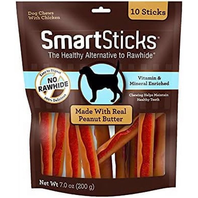 SmartBones SmartSticks, Treat Your Dog to a RawhideFree Chew Made With Real Meat and Vegetables