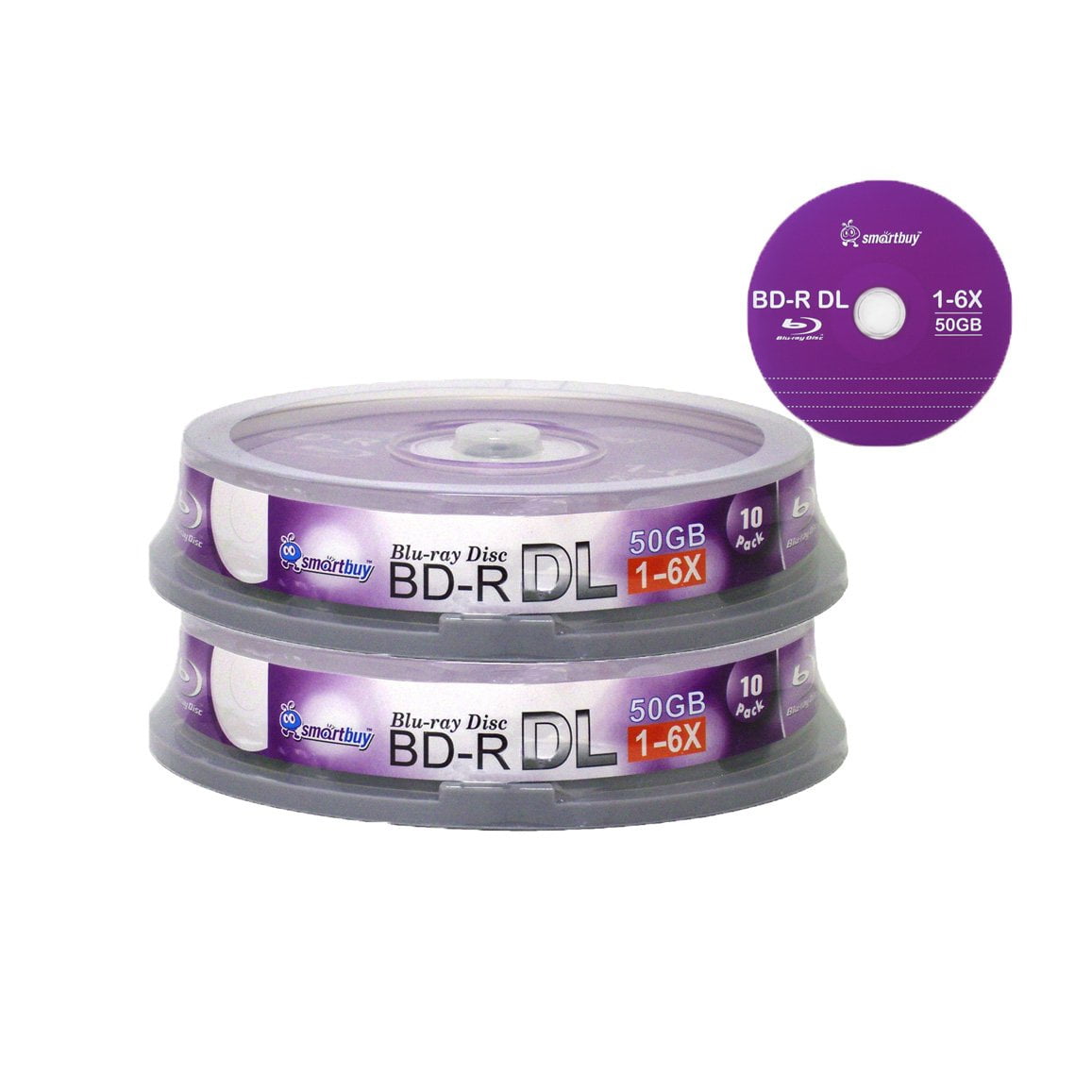 SmartBuy NXA_7634 50Gb 6X BD-R Recordable Disks Spindle, 20 SmartBuy NXA_7634 50Gb 6X BD-R Recordable Disks Spindle, 20