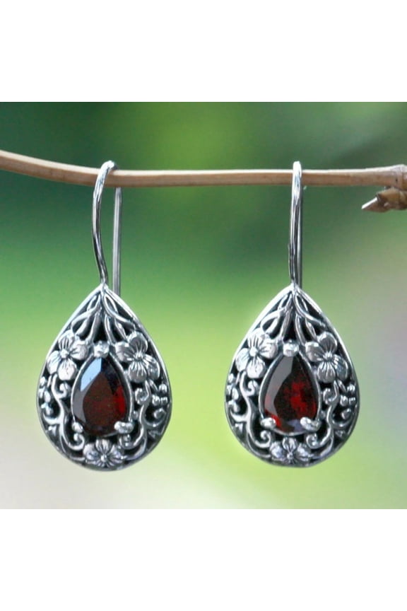 1 Pair Lady Earring Easy-cleaning Brilliant Cute Artificial Gem Ear Drop for Gift