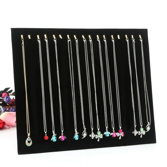 SmartBy 17 Hooks Necklace Bracelet Hang Show Rack Chain Jewelry Display Holder Stand