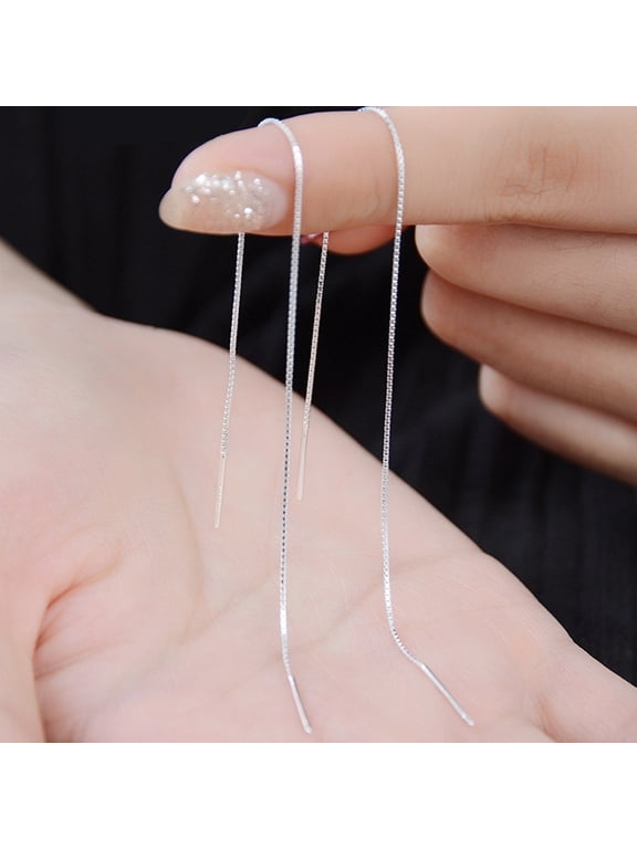 1Pc Fashion Women Long Linear Chain Dangle Ear Line Threader Earring Jewelry