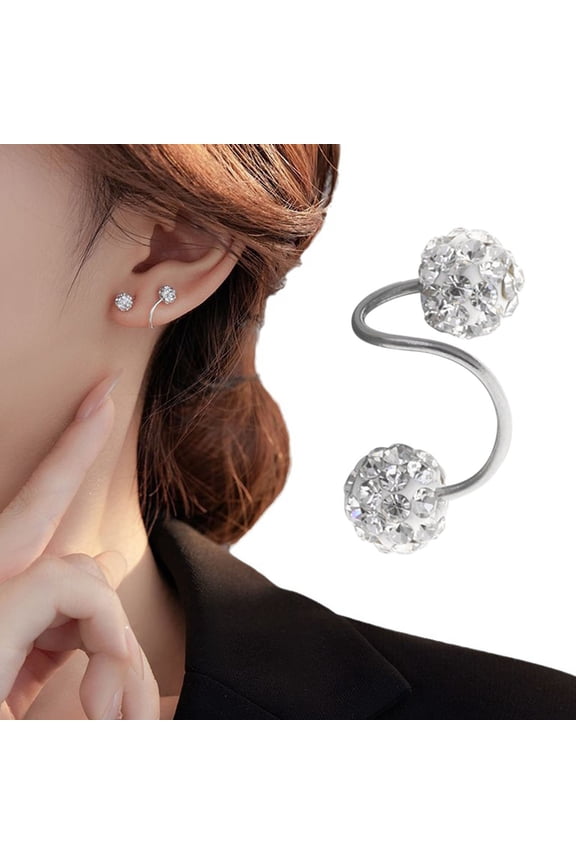 1Pc Piercing Earring Faux Crystal Tragus Studs Earring Easy to Clean Stud Earring for Auricle Cartilage Lip