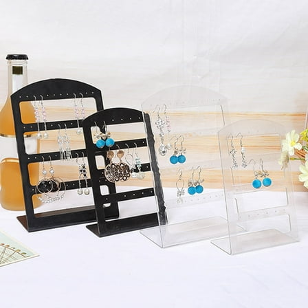 SmartBy 24/48 Holes Earrings Display Stand Holder Jewelry Show Rack Acrylic Organizer