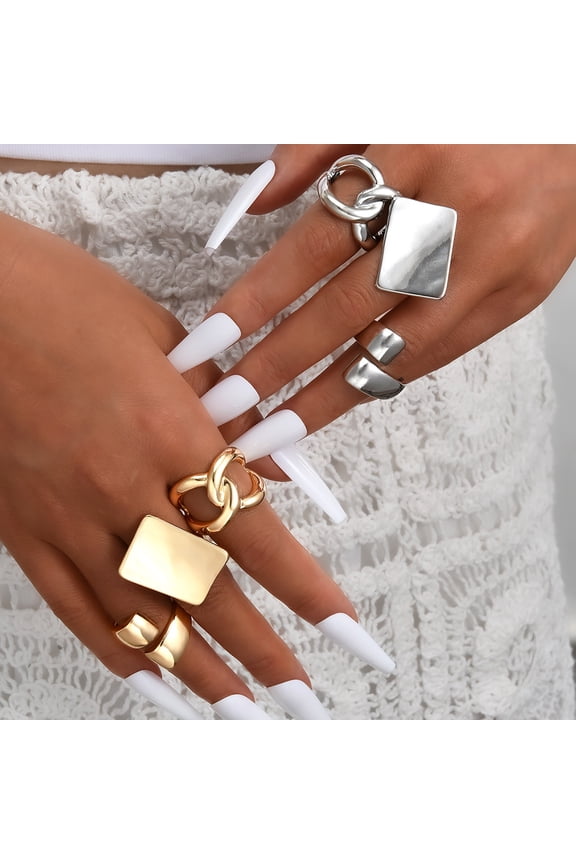 3Pcs Minimalist Cross Knot Ring Set Textured Chunky Stackable Rings for Women Modern Statement Jewelry Elegant Gift for Parties Daily Wear.