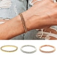 thumbnail image 1 of SmartBy 4mm Beads Bracelets Allergy Free Fine Workmanship Copper Stackable Bead Ball Chain Bracelets for Adult, 1 of 8
