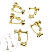 SmartBy 5Pcs Non-Pierced Adjustable Eardrop Ear Clip Convertor Earrings Accessories
