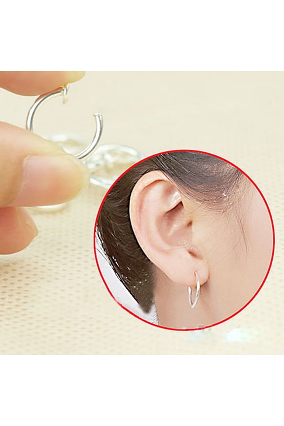 8Pcs Nose Ring Skin-friendly Non Piercing Metal Nose Ring Hoop for Men