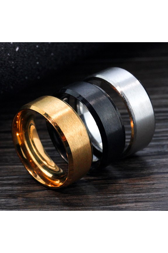 8mm Casual Unisex Ring Solid Color Not Easy to Break Accessories Comfort Finger Ring for Outdoor