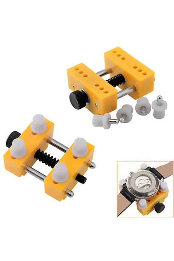 Adjustable Watch Back Case Opener Fixing Holder Case Watchmaker Repair Tool