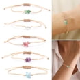 thumbnail image 1 of SmartBy Artificial Crystal Braided Bracelet Handcrafted Adjustable String Rope Bracelet Boho Summer Bracelet Gift for Friends Men Women, 1 of 7