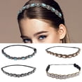 thumbnail image 1 of SmartBy Beaded Elastic Headband Pull-free Hair Exquisite Craftmanship Hair Accessories Elastic Rhinestone Beaded Women Headbands for Girl, 1 of 1