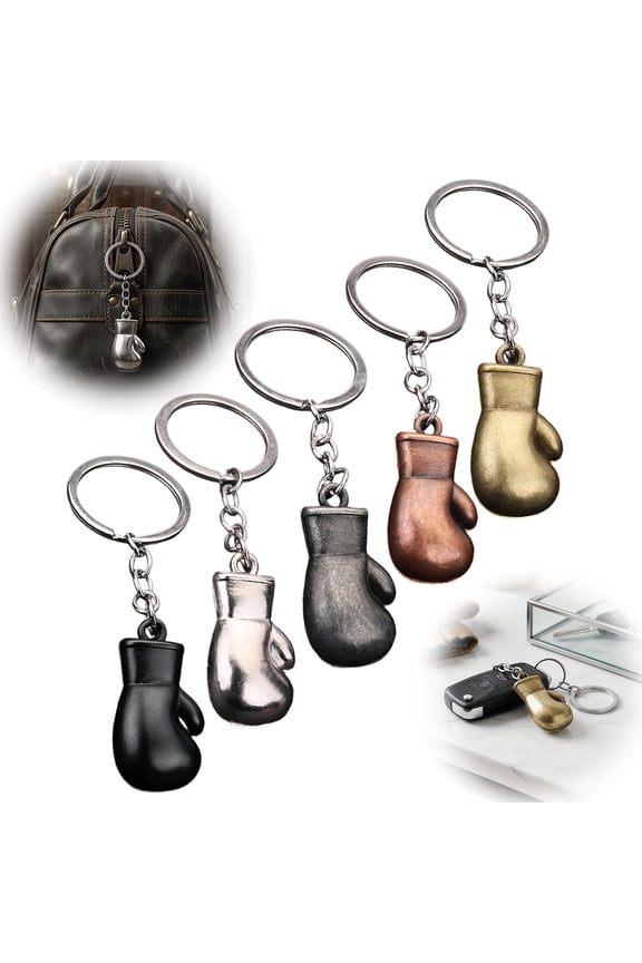 Boxing Gloves Keychain, Mini Cute Sports Boxing Key Chain, Sport Boxing Key Ring Pendant, Bag Backpack Decor for Men Women Party Gifts Favors