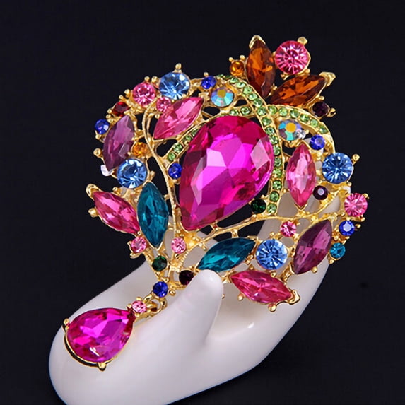 SmartBy Brooch Water Drop Rust-resistant Alloy Elegant Clothes Pin for Banquet