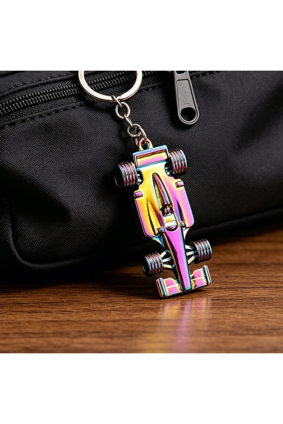 Creative Racing Keychain Race Car Pendant Keychains for Car Keys Purse Handbag Backpack Travel Bag Cool Keychains Gifts for Men Friends Teacher Car Lovers