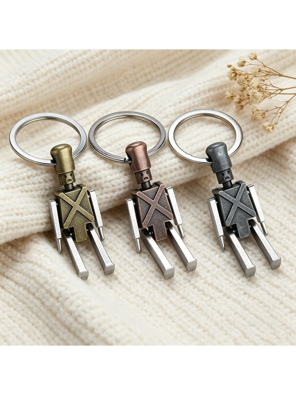 Creative Robots Keychain for Car Keys Purse Handbag Backpack Travel Bag Robot Pendant Keychains Cute Keychains Gifts for Men Friends Teacher Robot Lovers