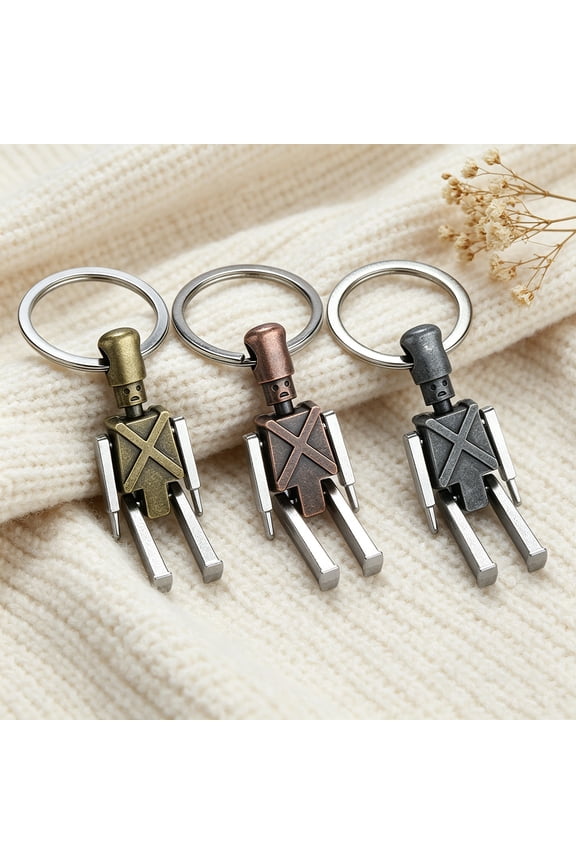 Creative Robots Keychain for Car Keys Purse Handbag Backpack Travel Bag Robot Pendant Keychains Cute Keychains Gifts for Men Friends Teacher Robot Lovers