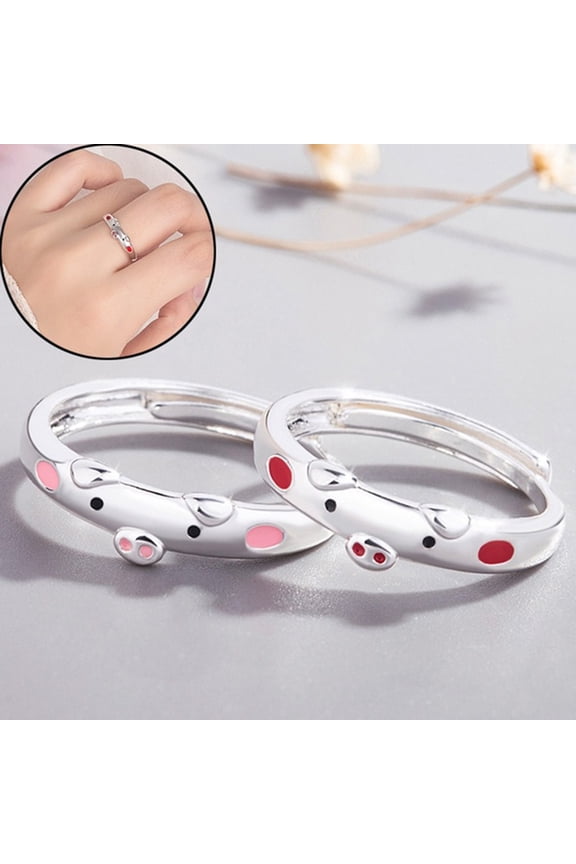 Cute Women Cartoon Pig Piggy Opening End Ring Finger Jewelry Birthday Gift
